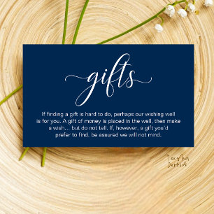 Wedding Wishing Well, Monetary Gift Registry Enclosure Card