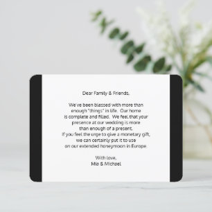 Wedding Wishing Well Money Gift Enclosure