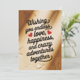 Wedding Wishing You Endless Love Happiness Invitation