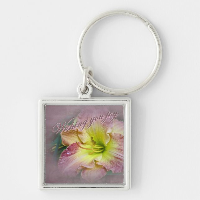 Wedding - Wishing You Joy Key Ring (Front)
