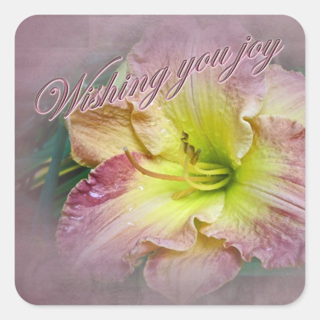 Wedding - Wishing You Joy Square Sticker (Front)