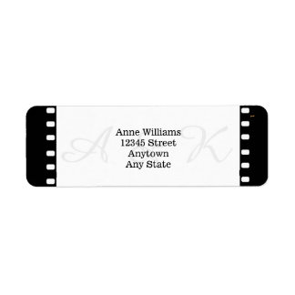 Wedding With A Movie Film Theme Return Address Label