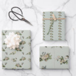 Wedding Wrapping Paper<br><div class="desc">Vintage flowers,  something blue,  Perfect to wrap those special Gifts for the Happy Couple.
 Make it even more special</div>