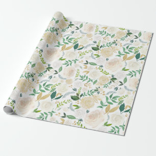 Wedding Wrapping Paper Large Floral