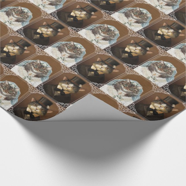 wedding wrapping paper,wedding couple wrapping paper (Corner)