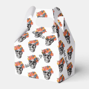 WeddingFavour Box Skull Art Until Death Us Do Part