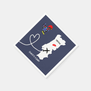 Weddings Abroad Portugal Personalised Napkin