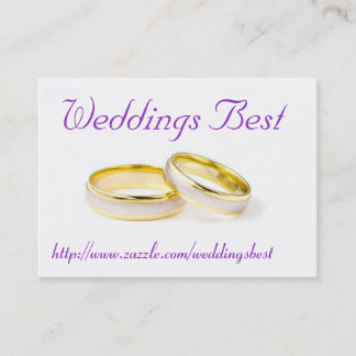 Weddings Best Business Card