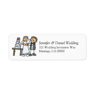 Weddings Invite Envelope  Label Stickers