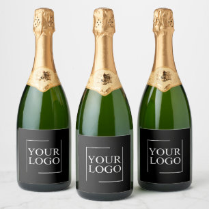 Weddings Modern Elegant Personalised Gift Idea Sparkling Wine Label