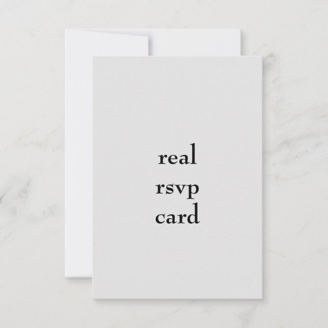 weddsdfwe RSVP card (Front)