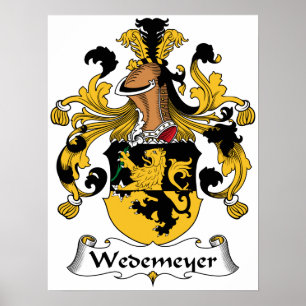 Wedemeyer Family Crest Poster