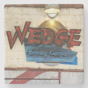 Wedge,Asheville North Carolina, Marble Stone Coast Coaster