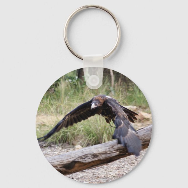 Wedge Tail Eagle Flying Key Ring (Front)