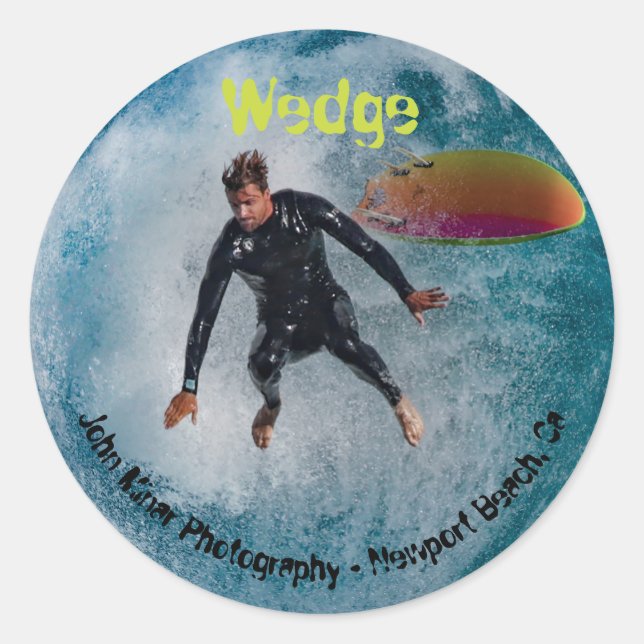 Wedge Wipeout Sticker  (Front)