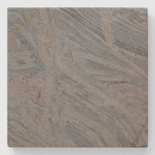 Wedgewood Blue n Tan Marble Square Coaster (Front)