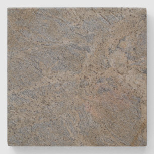 Wedgewood Blue n Tan Marble Square Coaster