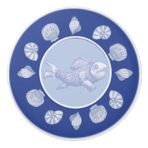Wedgewood Fish and Shells Ceramic Knob