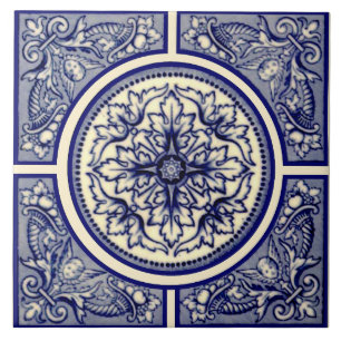 Wedgwood Blue Cream Cherubs Reproduction Antique Ceramic Tile