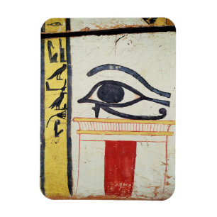 Wedjat Eye, detail from the sarcophagus cover of t Magnet