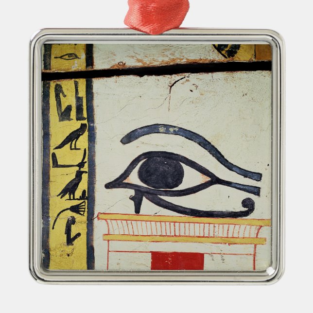 Wedjat Eye, detail from the sarcophagus cover of t Metal Ornament (Front)