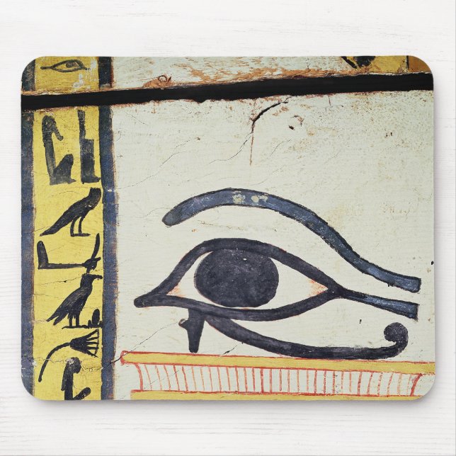 Wedjat Eye, detail from the sarcophagus cover of t Mouse Pad (Front)
