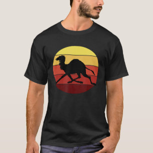 Wednesday Hump Day Cute Camel Running Retro Sunset T-Shirt