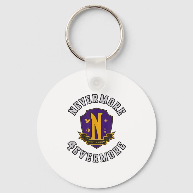 Wednesday - Nevermore 4evermore _1  Key Ring (Front)