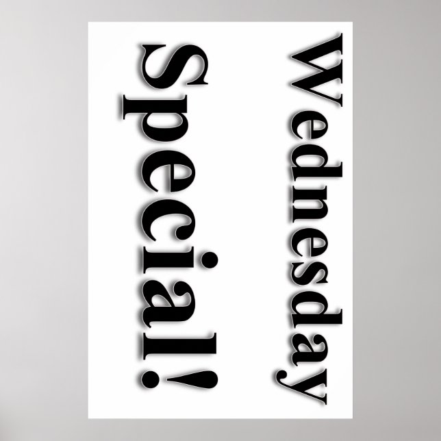Wednesday Special Beauty Salon Poster (Front)
