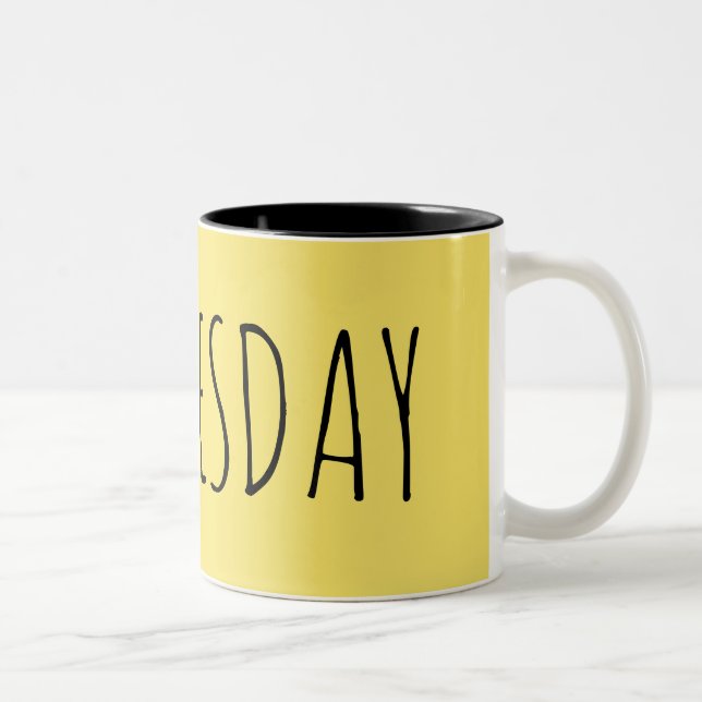 Wednesday || Week Collection Two-Tone Coffee Mug (Right)