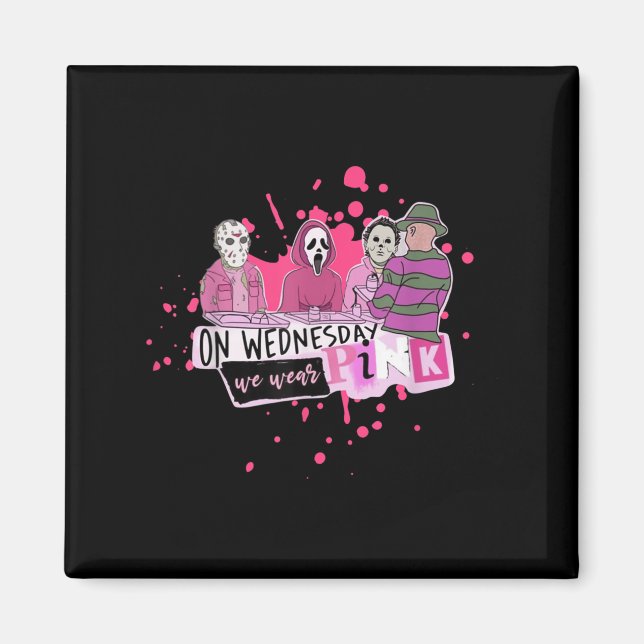 Weds. We Wear Nk Horror Villain Halloween Oct. Sok Magnet (Front)