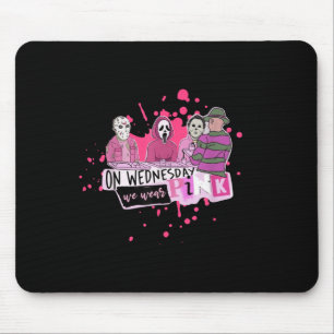 Weds. We Wear Nk Horror Villain Halloween Oct. Sok Mouse Pad