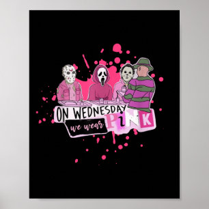 Weds. We Wear Nk Horror Villain Halloween Oct. Sok Poster