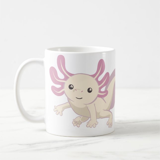 Wee Adorable Axolotl Coffee Mug (Left)