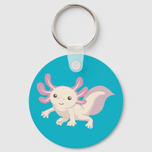 Wee Adorable Axolotl Key Ring (Front)