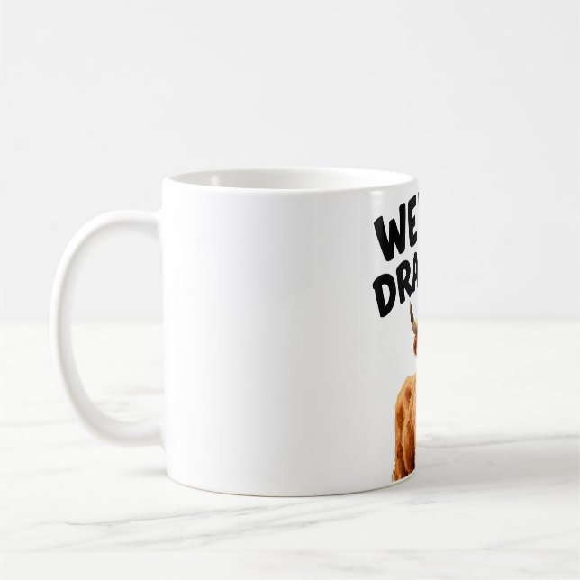 Wee Bit Dramatic Highland Cow Mug | Funny Scottish (Left)