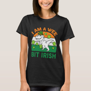 Wee Bit Irish St Patrick Day Dinosaur Toddler Boy  T-Shirt