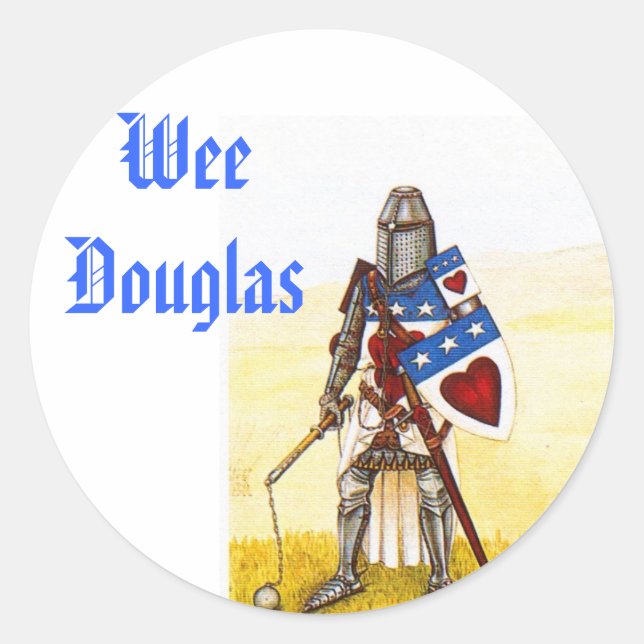 Wee Clan Douglas Stickers - Customised (Front)