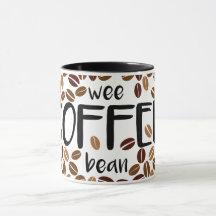 Wee Coffee Bean - Classic White Mug / Black Inside
