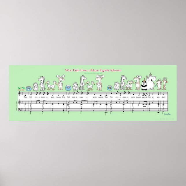 WEE FISH EWE A MARE EGRETS MOOSE Boynton poster (Front)