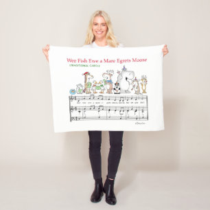 WEE FISH EWE A MARE EGRETS MOOSE Sandra Boynton Fleece Blanket