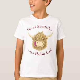 Wee Hamish Scottish Highland Cow T-Shirt