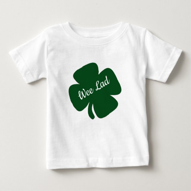 Wee Lad St Patrick's Day Baby T-Shirt (Front)