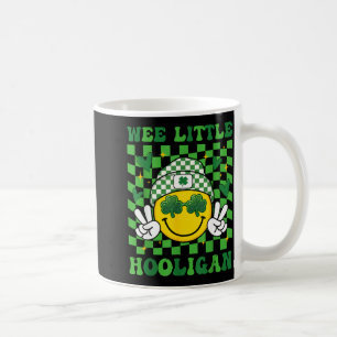 Wee little hooligan cute clovers smile face coffee mug