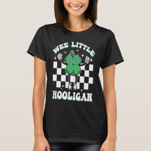 Wee Little Hooligan Funny Groovy St Patrick's Day T-Shirt