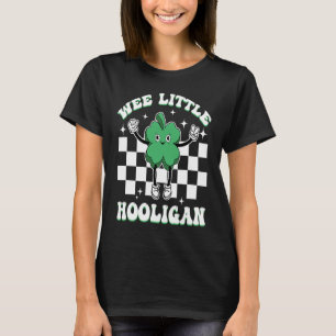 Wee Little Hooligan Funny Groovy St Patrick's Day T-Shirt