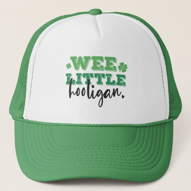 Wee Little Hooligan | Funny St. Patrick’s Day Trucker Hat (Front)
