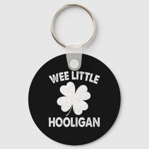 Wee Little Hooligan Funny St Patrick's Day Men Boy Key Ring