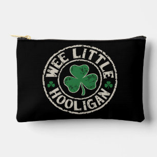 Wee Little Hooligan Shamrock St Patrick's Day Accessory Pouch