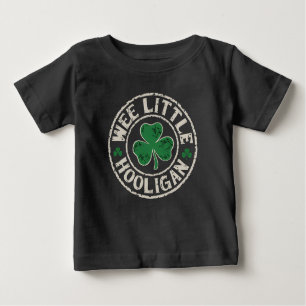 Wee Little Hooligan Shamrock St Patrick's Day Baby T-Shirt